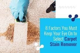Selecting A Carpet Stain Remover