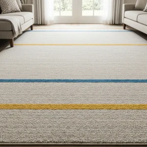 Pristine carpet in family room