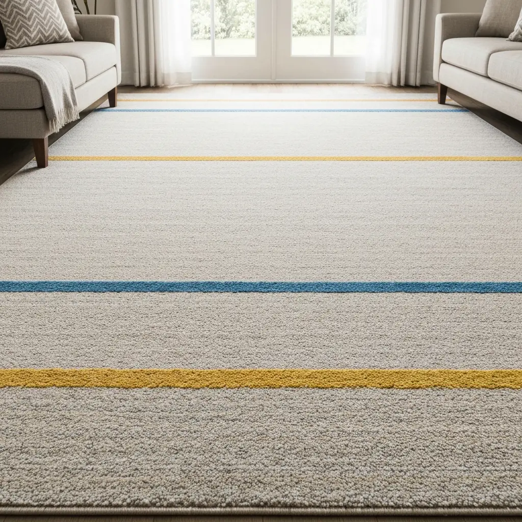 Pristine carpet in family room