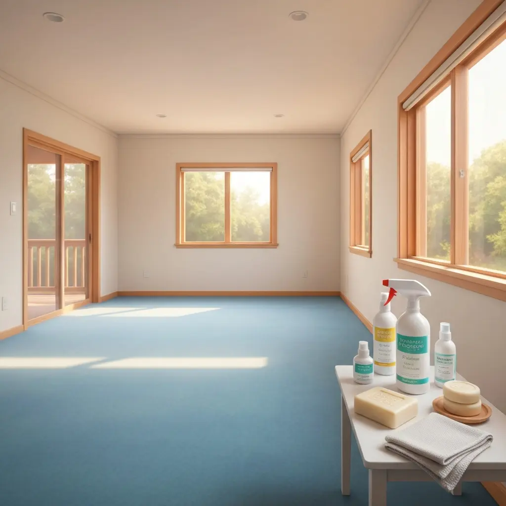 Spotless eco-friendly carpeted lounge