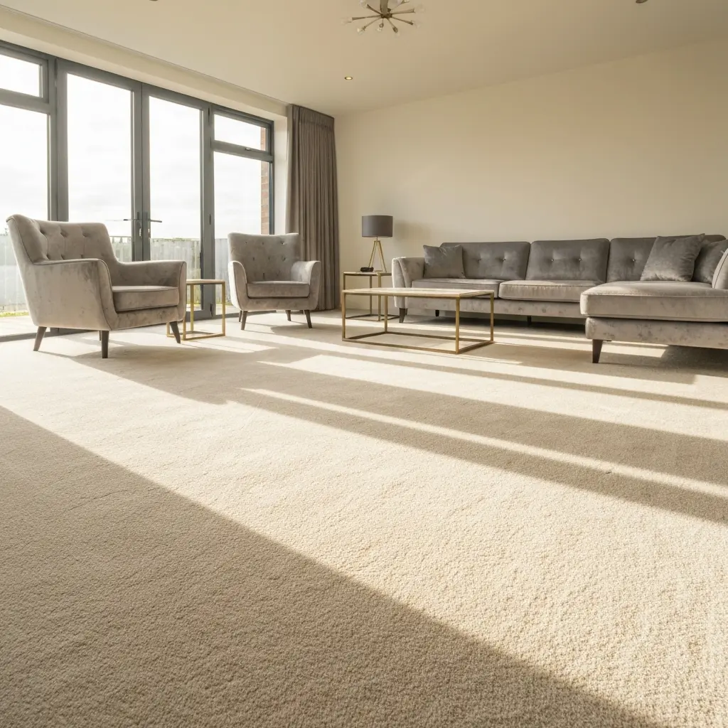 Top 10 Best Carpet Cleaner Kent Services You Can Trust 1 Freshly cleaned carpet in modern room